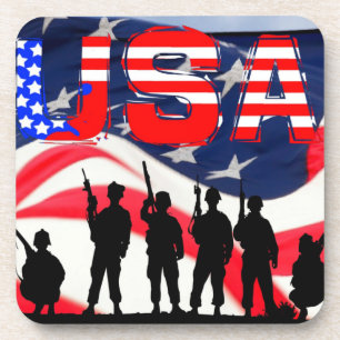 American  Flag Beverage Coaster