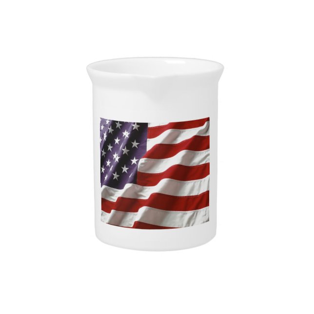 American Flag Beverage Pitcher (Front)