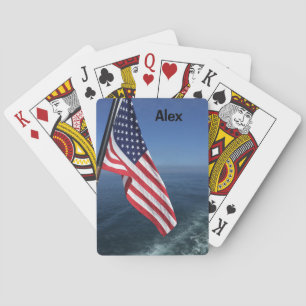 American Flag Bicycle Playing Cards - Personalize!