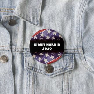 American Flag BIDEN HARRIS 2020 Campaign Button