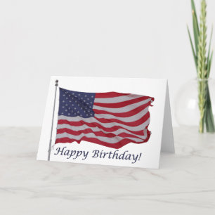 american flag birthday card