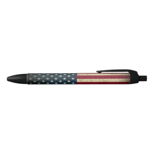 American Flag Black Ink Pen