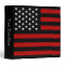 American Flag Black Red White