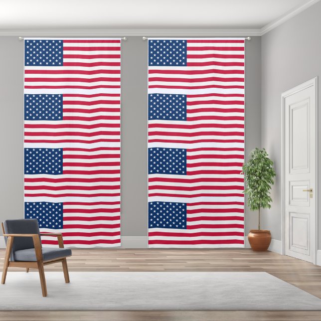 American Flag Blackout Curtains (Wide)