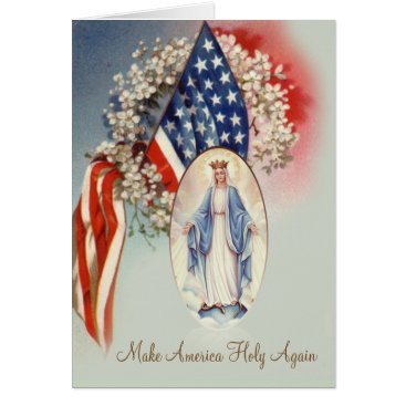 American Flag Blessed Virgin Mary American Flag Blessed Virgin Mary
