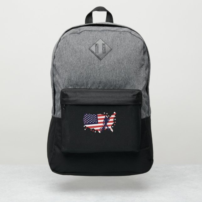 American flag BMX Port Authority® Backpack (Front)