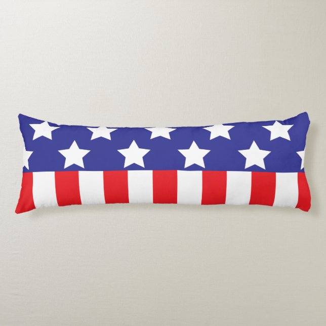 American Flag  Body Pillow (Front)