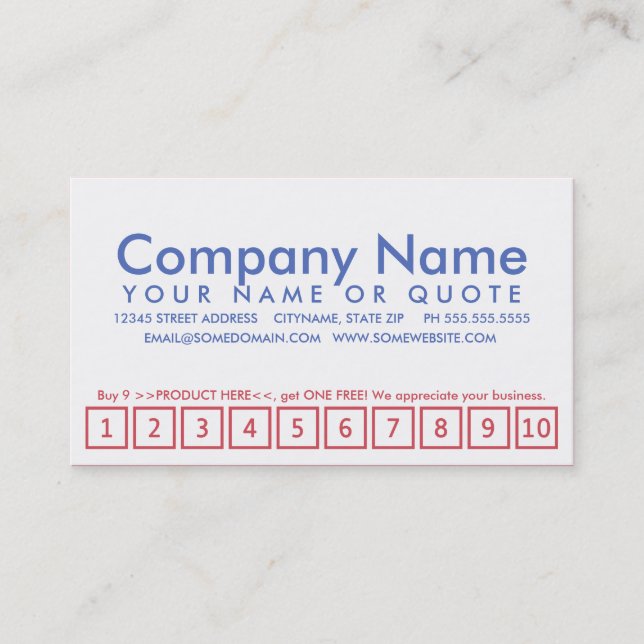 american flag bokeh loyalty program (Front)