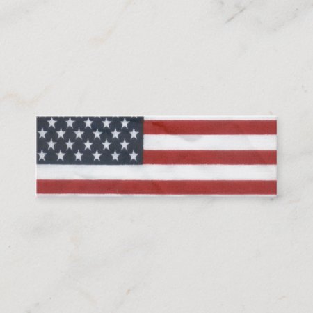 American Flag Bookmark Mini Business Card