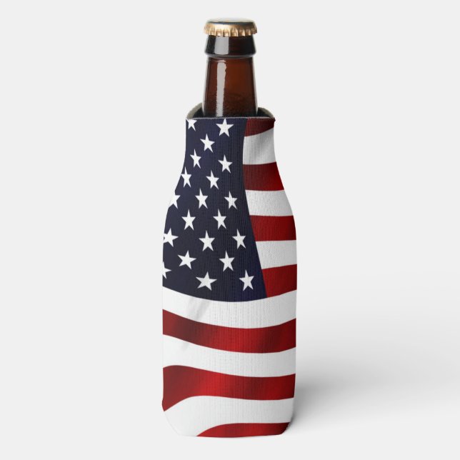 American Flag Bottle Cooler (Bottle Front)