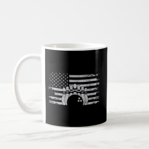 American Flag Bowling Bowling Coffee Mug