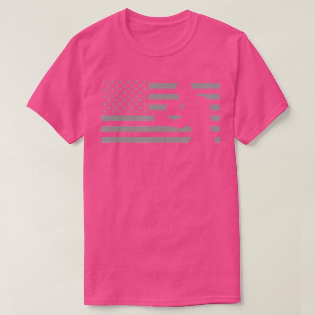 American Flag Boxer sBoxing  T-Shirt (Design Front)