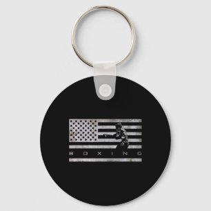 American Flag Boxing Apparel - Boxing 1 Keychain