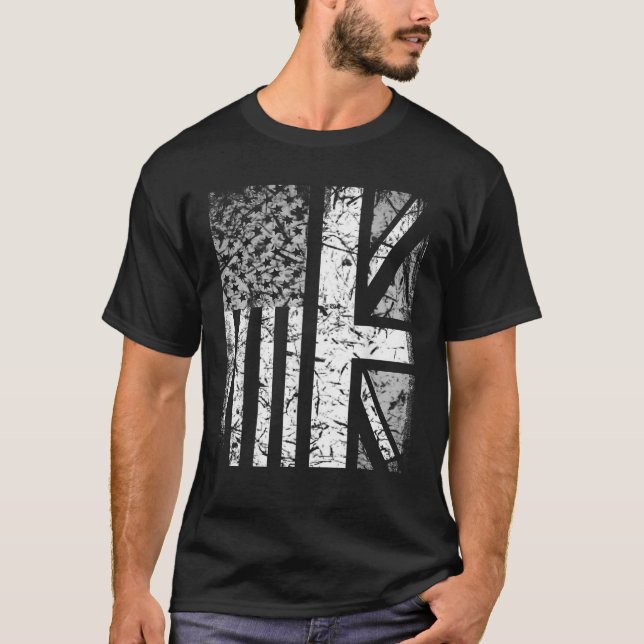American Flag British Flag US UK Stars Stripes Uni T-Shirt (Front)