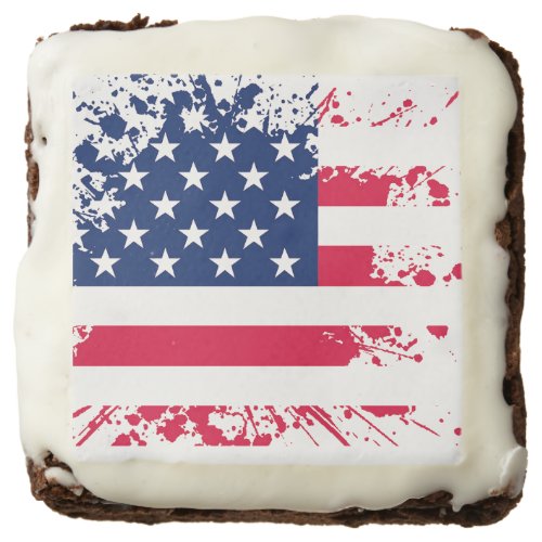 American Flag Brownies