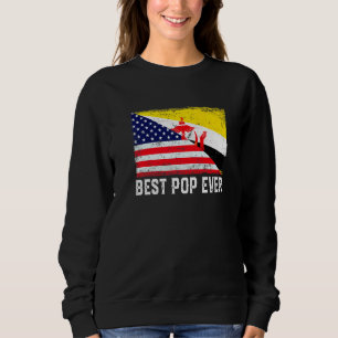 American Flag & Brunei Flag Best Pop Ever Family Sweatshirt
