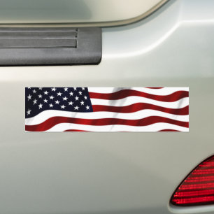 American Flag Bumper Sticker