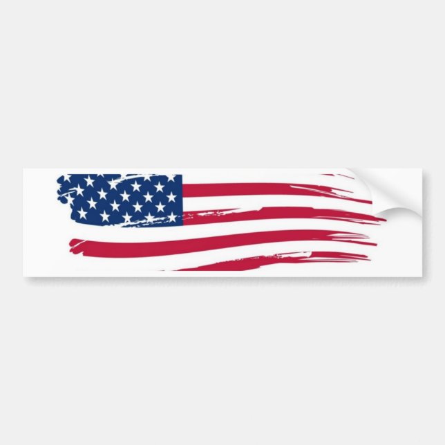 American Flag Bumper Sticker (Front)