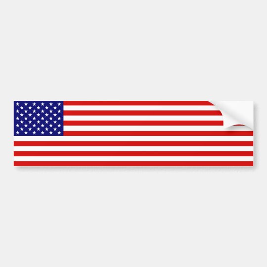 American Flag Bumper Sticker | Zazzle.com