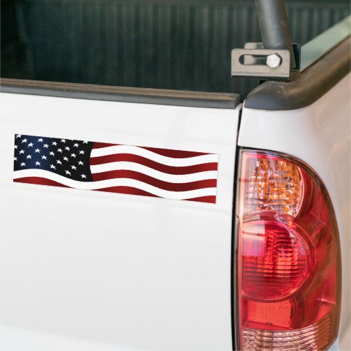 American Flag Bumper Sticker | Zazzle