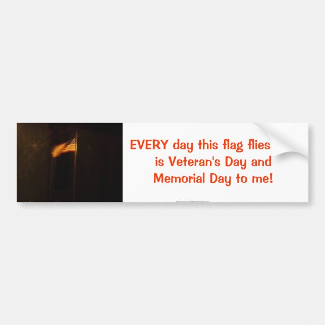 American Flag Bumper Sticker (Front)