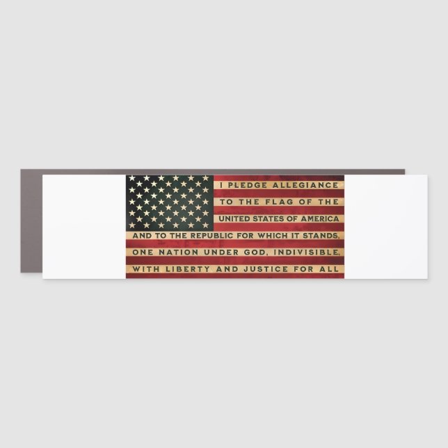 American Flag Bumper Sticker Car Magnet (Front)
