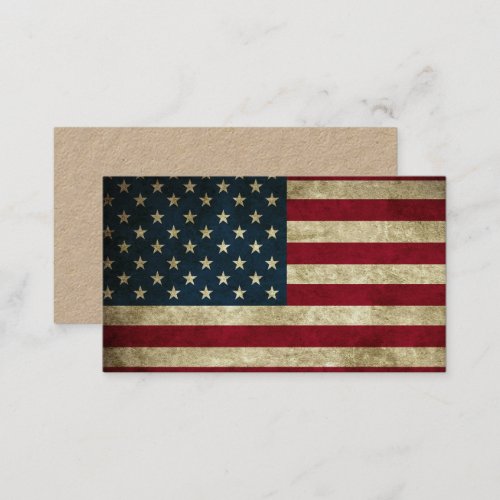 American Flag Business Card