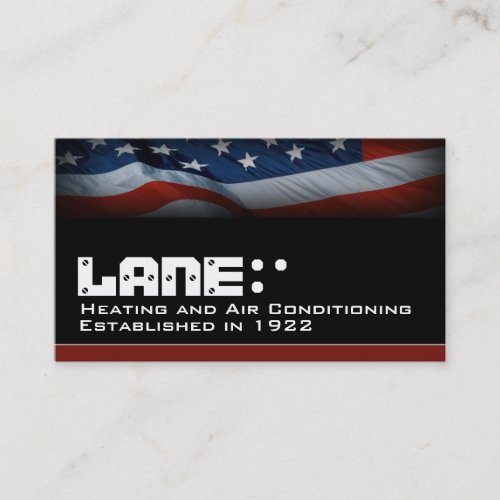 American Flag Business Card