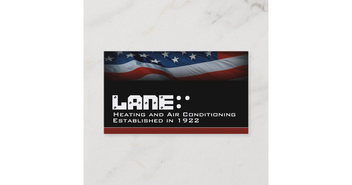 American Flag Business Card | Zazzle