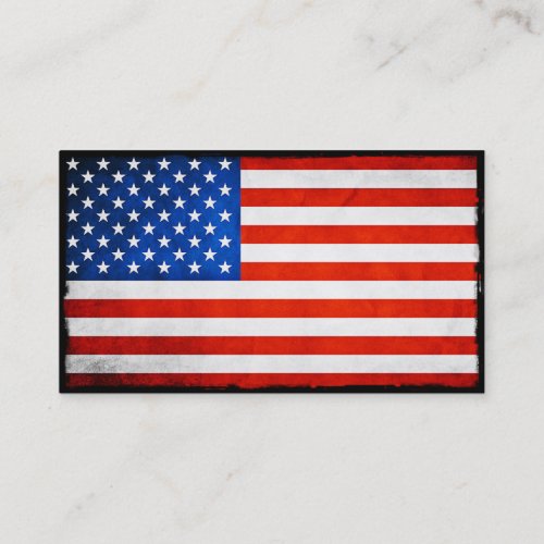 American Flag Business Card