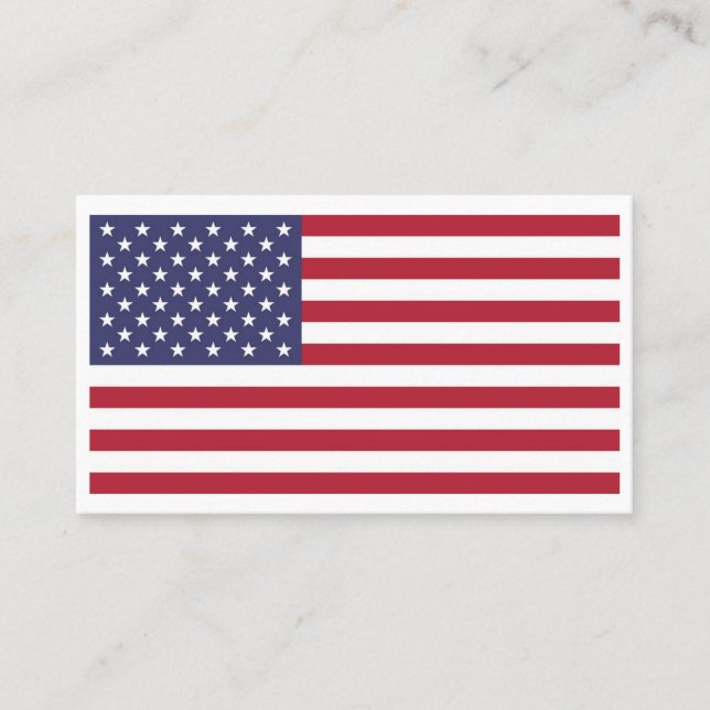 American Flag Business Card (Front)