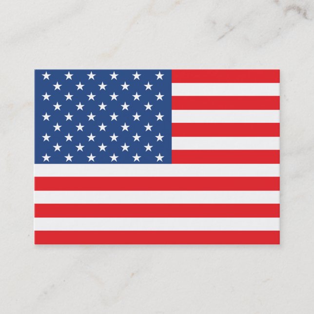 American Flag Business Card (Front)