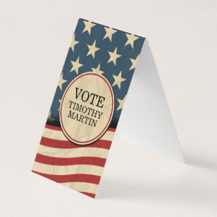 American Flag Business Card