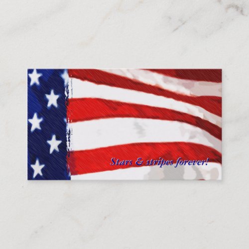 American Flag Business Card
