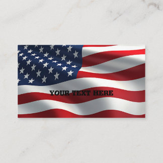 American Flag Business Card