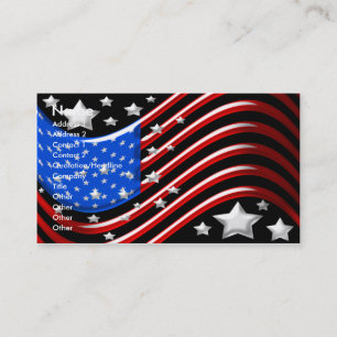 American Flag Business Card