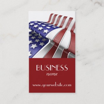American Flag Business Card by Kjpargeter at Zazzle