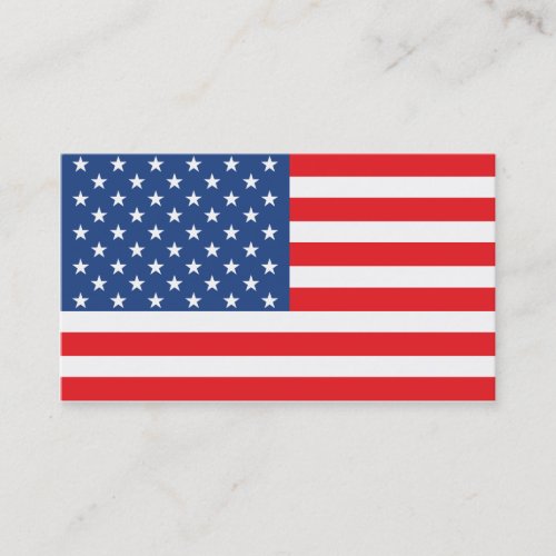 American Flag Business Card