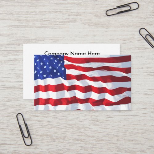 American Flag Business Card Design