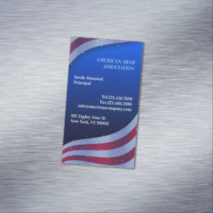 American Flag Business Card Magnet