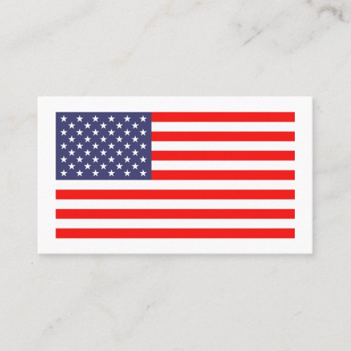 American flag business card template