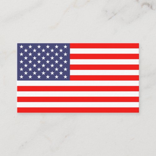 American flag business card template