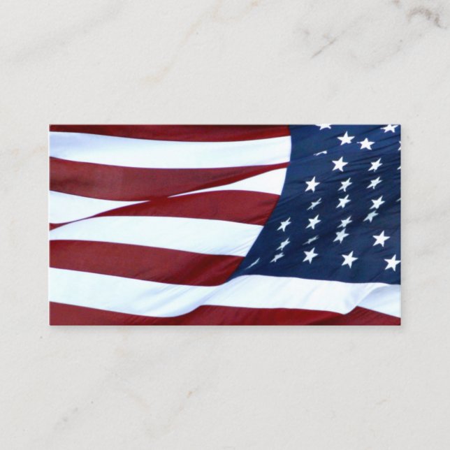 American flag business or profile card (Front)