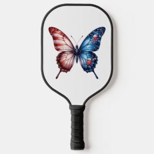 American Flag Butterfly Pickleball Paddle
