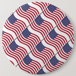 American Flag Button 