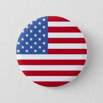 American Flag Button by Tissling at Zazzle