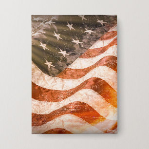 American Flag Button