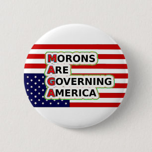 American flag button