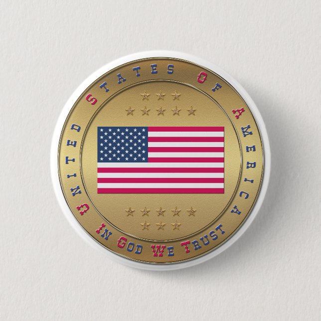 American Flag Button (Front)