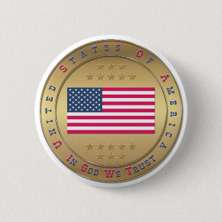 American Flag Button